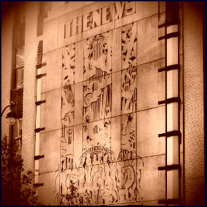 By Jared Kofsky (Own work) [CC-BY-SA-3.0 (http://creativecommons.org/licenses/by-sa/3.0)], via Wikimedia Commons http://commons.wikimedia.org/wiki/File%3ADaily_News_Building-_WPIX_CW_11.JPG